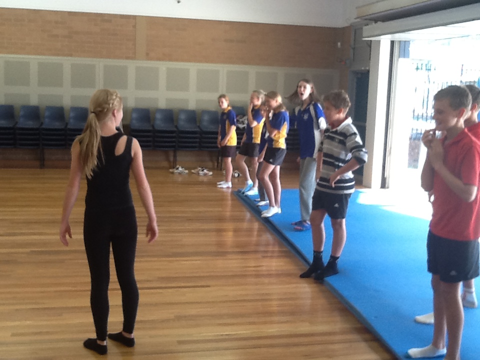 Temora High, Temora Public and Temora West Public students working together during the premier's Sporting Challenge day